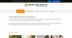 Desktop Screenshot of bauch-weg-tipps.net