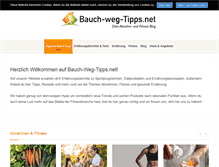 Tablet Screenshot of bauch-weg-tipps.net